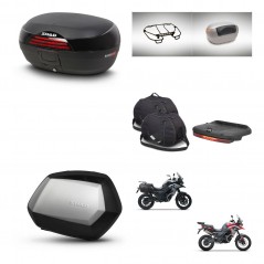SHAD Maletas SH35 PREMIUM + soporte montaje baul SH46 accesorios 45 L KIT-480487