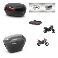 SHAD Maletas sh23 alu + soporte montaje baul SH46 accesorios 45 L KIT-480488