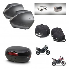 SHAD SH46 trunk + mounting bracket SH36 suitcases accessories 45 L KIT-480490