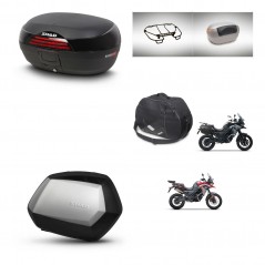 SHAD Maletas SH35 PREMIUM + soporte montaje baul SH46 accesorios 45 L KIT-480492