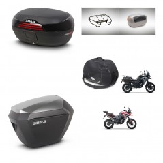 SHAD SH23 alu suitcases + mounting bracket SH46 trunk accessories 45 L KIT-480494