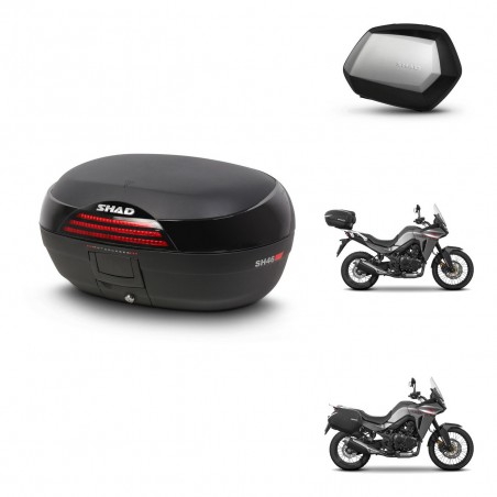 SHAD Maletas SH35 PREMIUM + soporte montaje baul SH46 45 L KIT-480504
