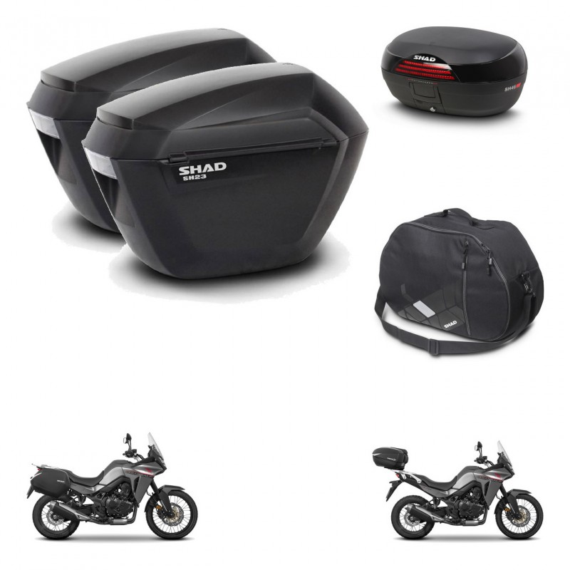 SHAD SH46 trunk + mounting bracket sh23 suitcases accessories 45 L KIT-480515
