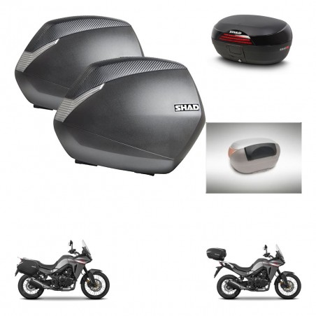 SHAD SH46 trunk + mounting bracket SH36 suitcases accessories 45 L KIT-480525