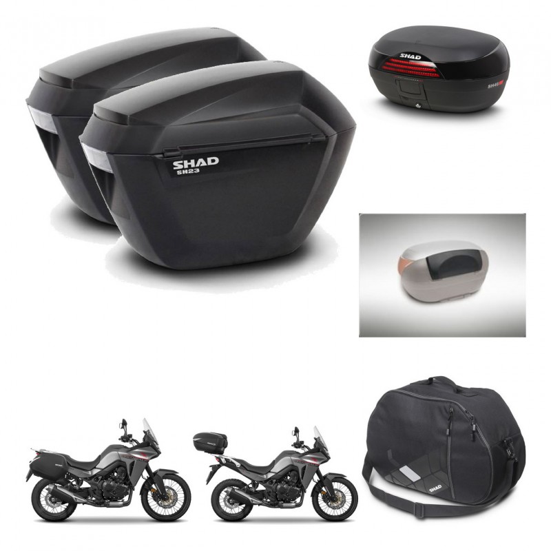 SHAD SH46 trunk + mounting bracket sh23 suitcases accessories 45 L KIT-480539