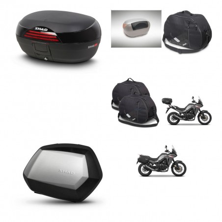 SHAD SH35 PREMIUM suitcases + mounting bracket SH46 trunk accessories 45 L KIT-480541