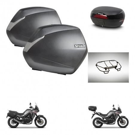 SHAD Baul SH46 + soporte montaje maletas SH36 accesorios 45 L KIT-480549