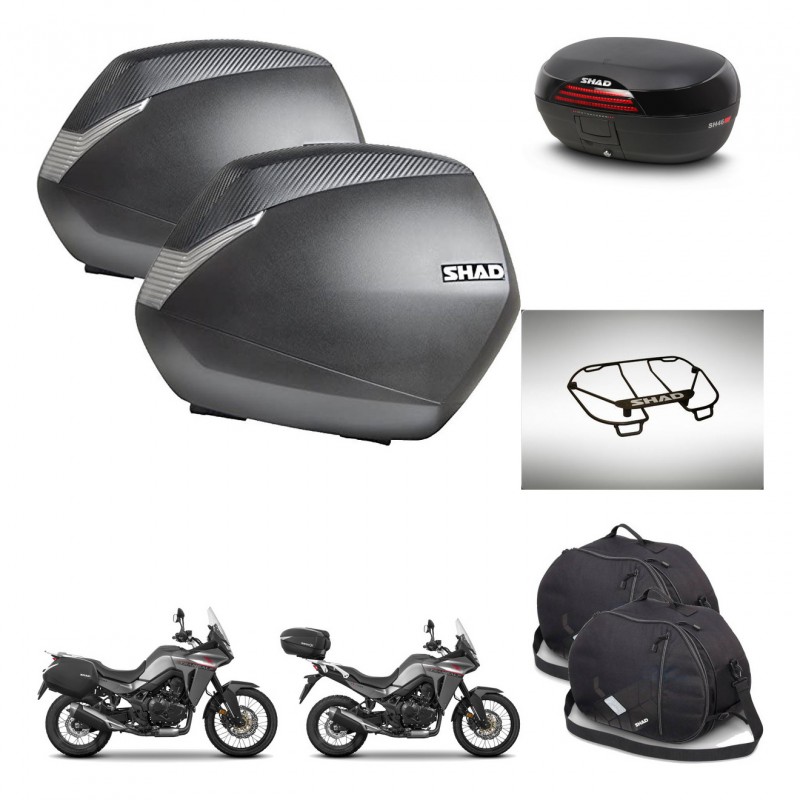 SHAD Baul SH46 + soporte montaje maletas SH36 accesorios 45 L KIT-480550