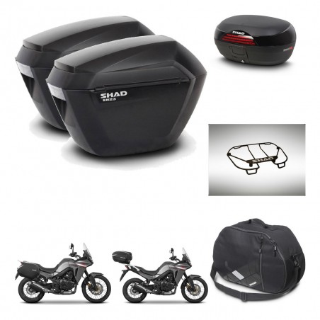 SHAD SH46 trunk + mounting bracket sh23 suitcases accessories 45 L KIT-480563