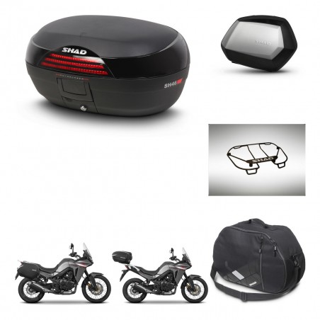 SHAD SH35 PREMIUM suitcases + mounting bracket SH46 trunk accessories 45 L KIT-480564