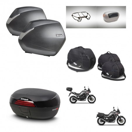SHAD SH46 trunk + mounting bracket SH36 suitcases accessories 45 L KIT-480586