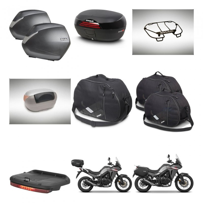 SHAD SH46 trunk + mounting bracket SH36 suitcases accessories 45 L KIT-480592