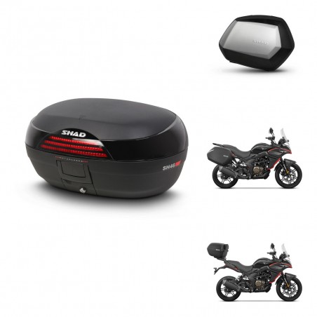 SHAD Maletas SH35 PREMIUM + soporte montaje baul SH46 45 L KIT-480600