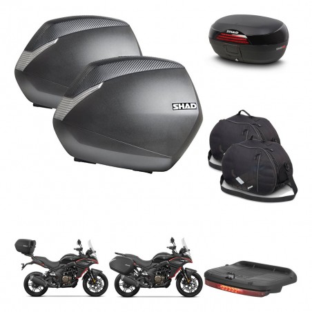 SHAD SH46 trunk + mounting bracket SH36 suitcases accessories 45 L KIT-480604