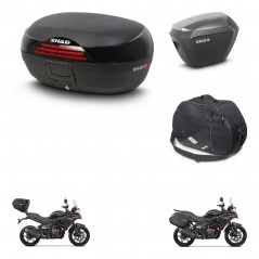 SHAD Maletas sh23 alu + soporte montaje baul SH46 accesorios 45 L KIT-480614