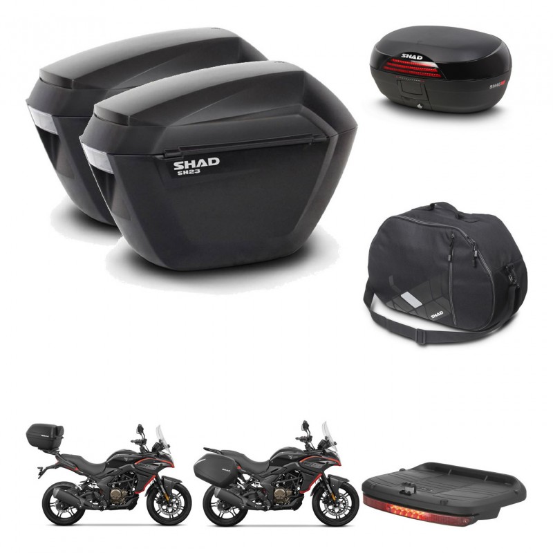 SHAD SH46 trunk + mounting bracket sh23 suitcases accessories 45 L KIT-480617