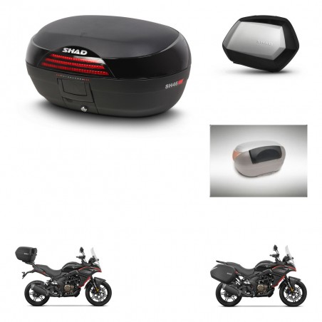 SHAD Maletas SH35 PREMIUM + soporte montaje baul SH46 accesorios 45 L KIT-480624