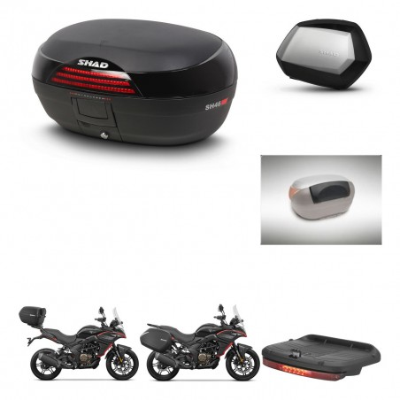 SHAD Maletas SH35 PREMIUM + soporte montaje baul SH46 accesorios 45 L KIT-480630
