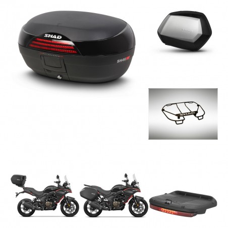 SHAD SH35 PREMIUM suitcases + mounting bracket SH46 trunk accessories 45 L KIT-480654