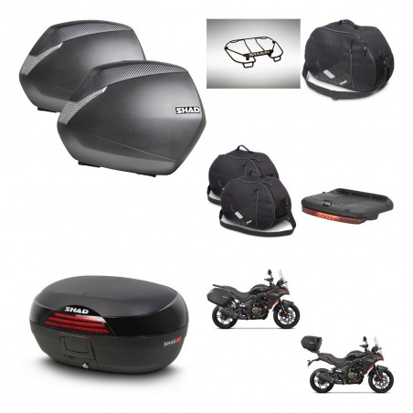 SHAD SH46 trunk + mounting bracket SH36 suitcases accessories 45 L KIT-480664