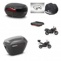 SHAD SH23 alu suitcases + mounting bracket SH46 trunk accessories 45 L KIT-480668