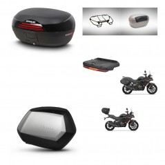 SHAD SH35 PREMIUM suitcases + mounting bracket SH46 trunk accessories 45 L KIT-480678