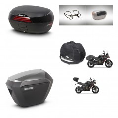 SHAD SH23 alu suitcases + mounting bracket SH46 trunk accessories 45 L KIT-480686