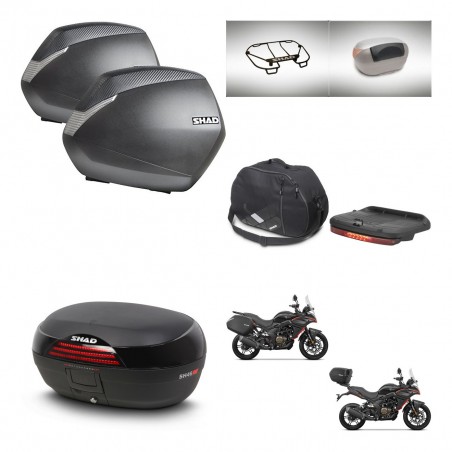 SHAD SH46 trunk + mounting bracket SH36 suitcases accessories 45 L KIT-480687