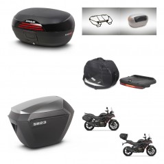SHAD SH23 alu suitcases + mounting bracket SH46 trunk accessories 45 L KIT-480692