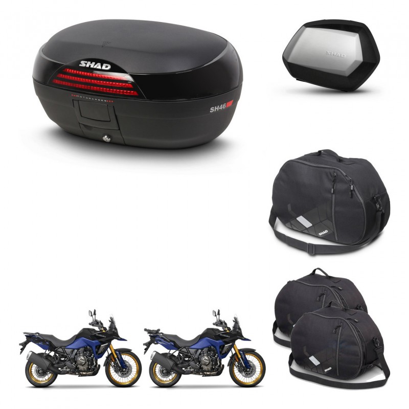 SHAD SH35 PREMIUM suitcases + mounting bracket SH46 trunk accessories 45 L KIT-480709