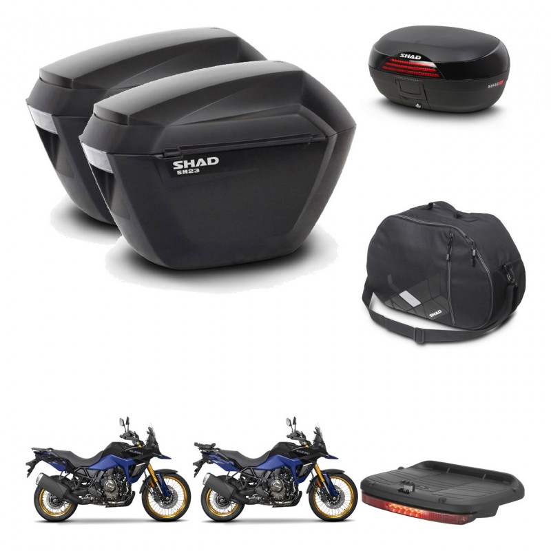 SHAD SH46 trunk + mounting bracket sh23 suitcases accessories 45 L KIT-480713