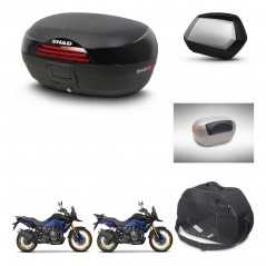 SHAD Maletas SH35 PREMIUM + soporte montaje baul SH46 accesorios 45 L KIT-480732