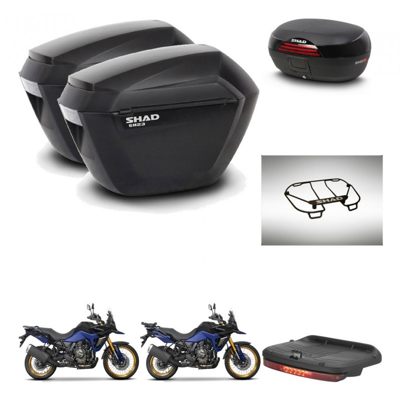 SHAD Baul SH46 + soporte montaje maletas sh23 accesorios 45 L KIT-480749