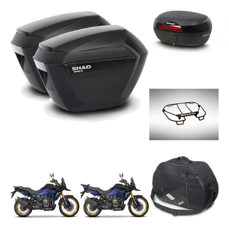 SHAD Baul SH46 + soporte montaje maletas sh23 accesorios 45 L KIT-480755