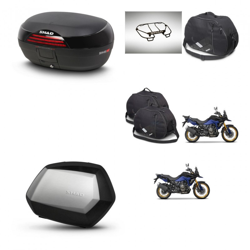 SHAD SH35 PREMIUM suitcases + mounting bracket SH46 trunk accessories 45 L KIT-480757