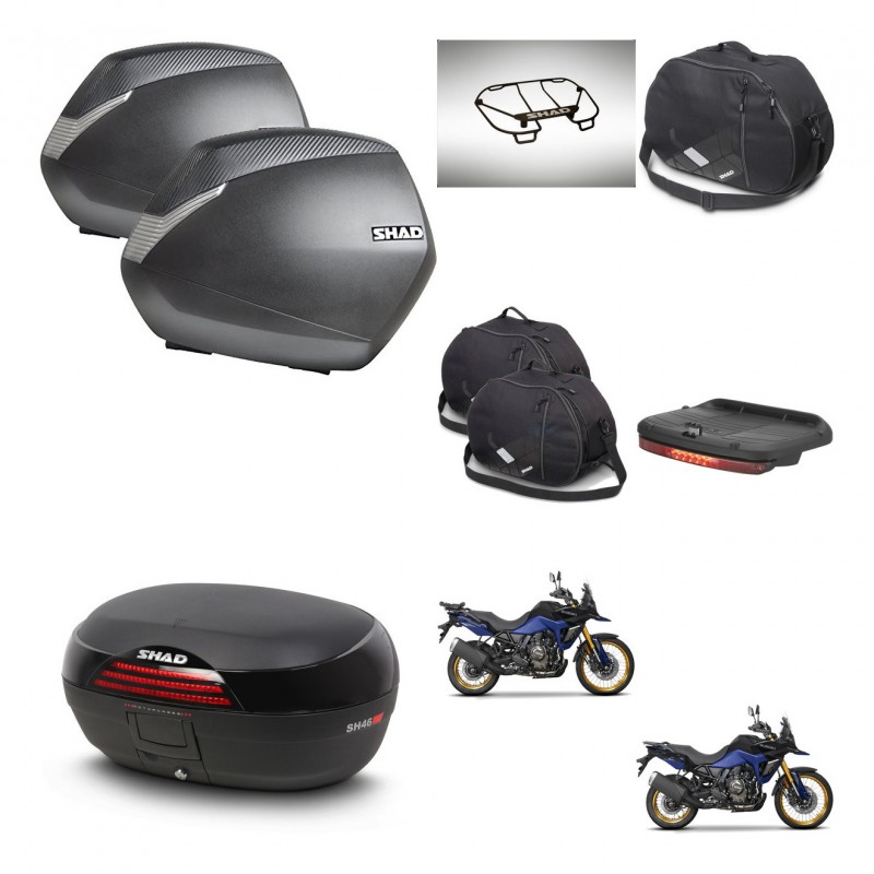 SHAD SH46 trunk + mounting bracket SH36 suitcases accessories 45 L KIT-480760