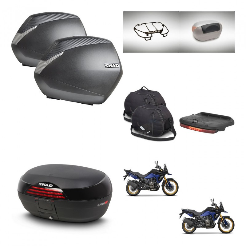 SHAD SH46 trunk + mounting bracket SH36 suitcases accessories 45 L KIT-480772