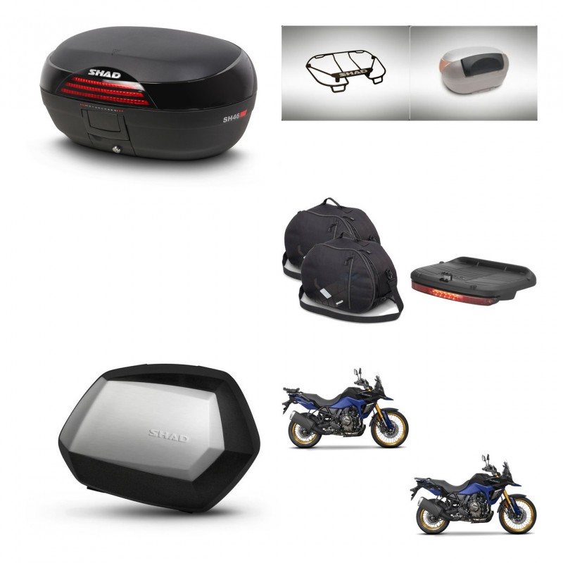 SHAD SH35 PREMIUM suitcases + mounting bracket SH46 trunk accessories 45 L KIT-480775