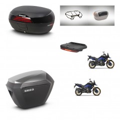 SHAD Maletas sh23 alu + soporte montaje baul SH46 accesorios 45 L KIT-480776