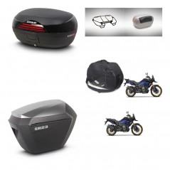 SHAD SH23 alu suitcases + mounting bracket SH46 trunk accessories 45 L KIT-480782