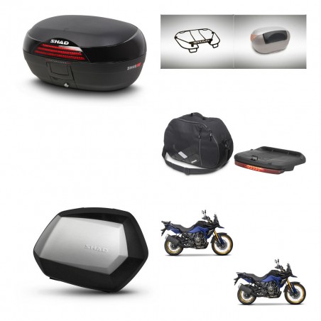 SHAD SH35 PREMIUM suitcases + mounting bracket SH46 trunk accessories 45 L KIT-480786