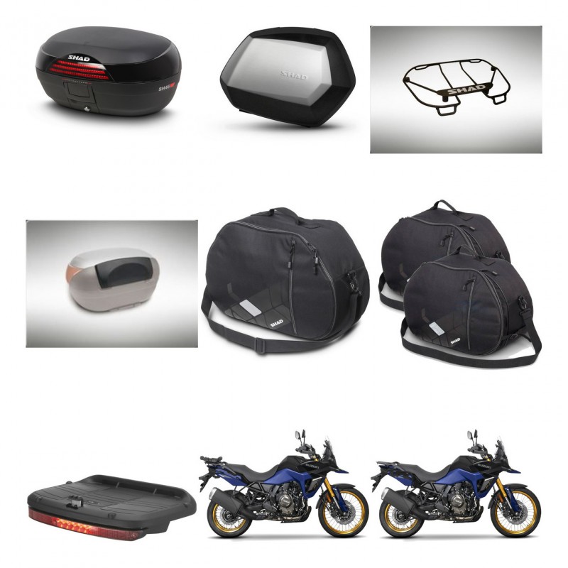 SHAD SH35 PREMIUM suitcases + mounting bracket SH46 trunk accessories 45 L KIT-480787