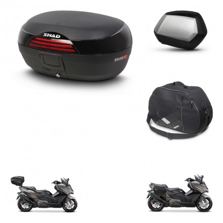 SHAD SH35 PREMIUM suitcases + mounting bracket SH46 trunk accessories 45 L KIT-480900