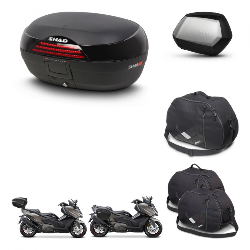 SHAD SH35 PREMIUM suitcases + mounting bracket SH46 trunk accessories 45 L KIT-480901