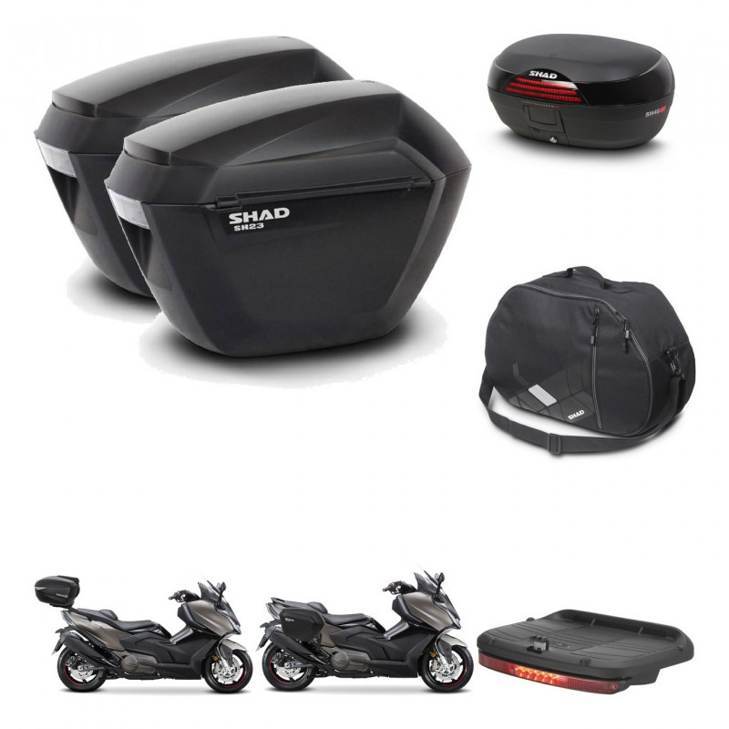 SHAD Baul SH46 + soporte montaje maletas sh23 accesorios 45 L KIT-480905