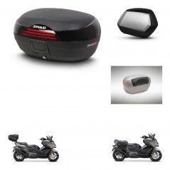 SHAD Maletas SH35 PREMIUM + soporte montaje baul SH46 accesorios 45 L KIT-480912