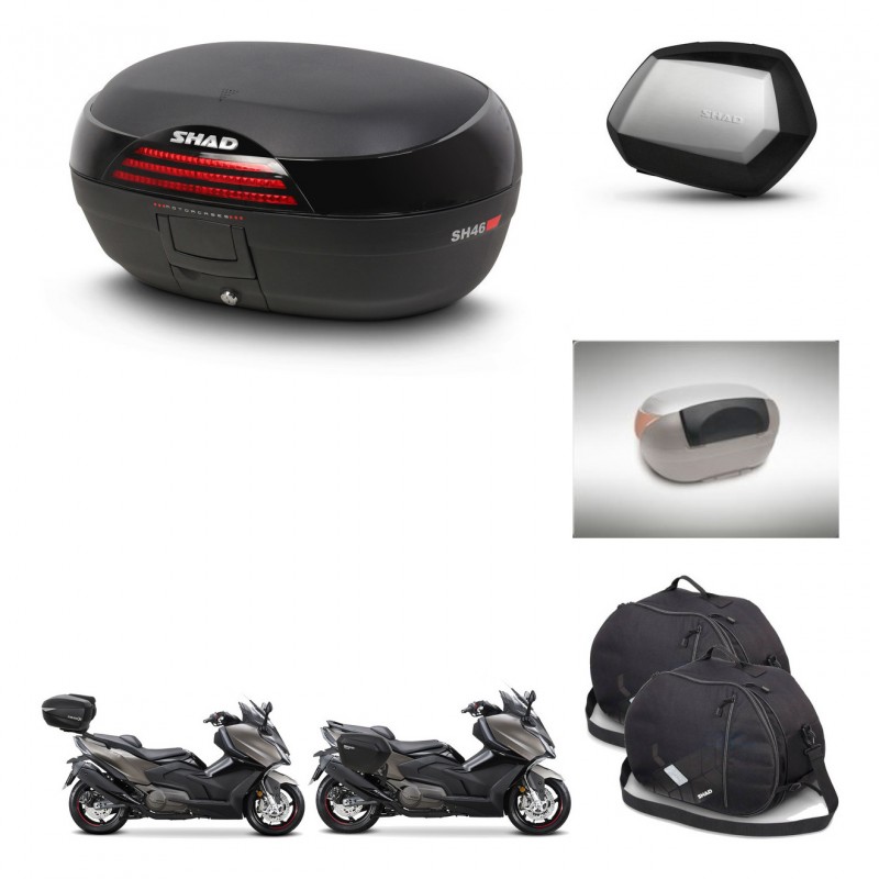 SHAD SH35 PREMIUM suitcases + mounting bracket SH46 trunk accessories 45 L KIT-480913