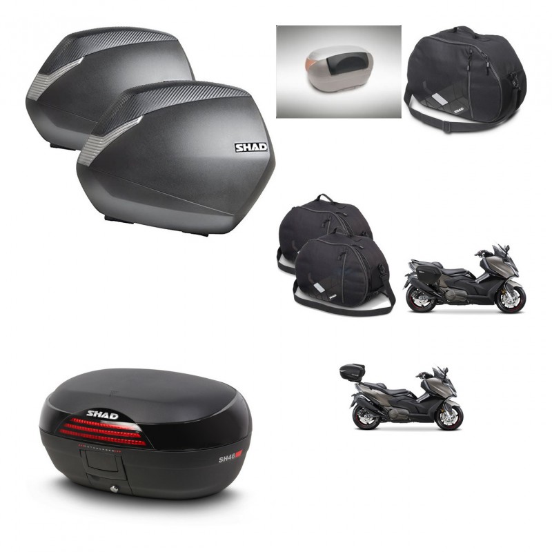 SHAD SH46 trunk + mounting bracket SH36 suitcases accessories 45 L KIT-480922