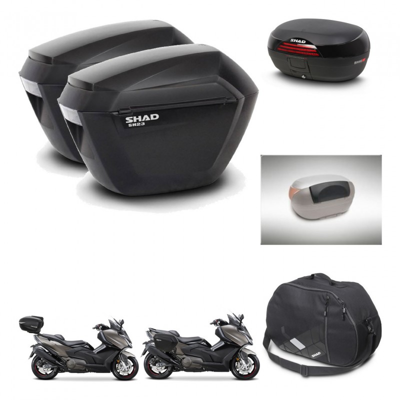 SHAD Baul SH46 + soporte montaje maletas sh23 accesorios 45 L KIT-480923