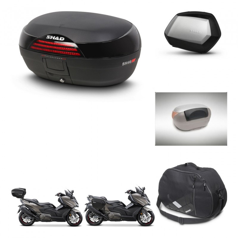 SHAD SH35 PREMIUM suitcases + mounting bracket SH46 trunk accessories 45 L KIT-480924